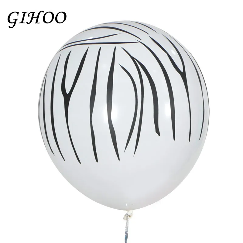 GIHOO 10 шт. 12 дюймов воздушные шарики из латекса с животными Тигр Зебра лев леопард день рождения Джунгли Тема вечерние надувные Globos детские игрушки