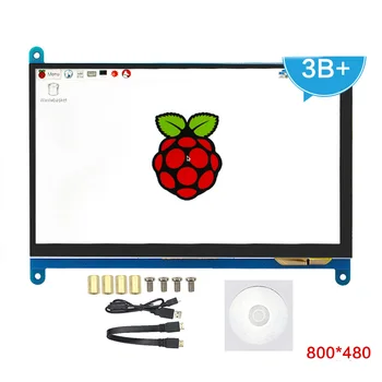 

7 Inch HDMI Capacitive LCD Display with IPS Touch Screen Monitor 800*480 for Raspberry Pi 3B/ Pi 2B/ B+/ Pcduino Banana Pi