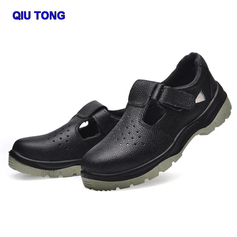 Мужские рабочие защитные ботинки дышащая обувь для защиты от прожектора ударов и