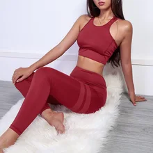 Women Set Sport Suit Clothes Sports Bra Yoga Pants Wear For Women Sportswear Woman Gym font