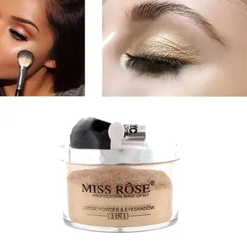 

Highlighter Glow Kit Professional Woman Make up Kit Loose Power&Eyes Shinning Eyeshadow 2in1 Gold and Silver Color 2018 arrived