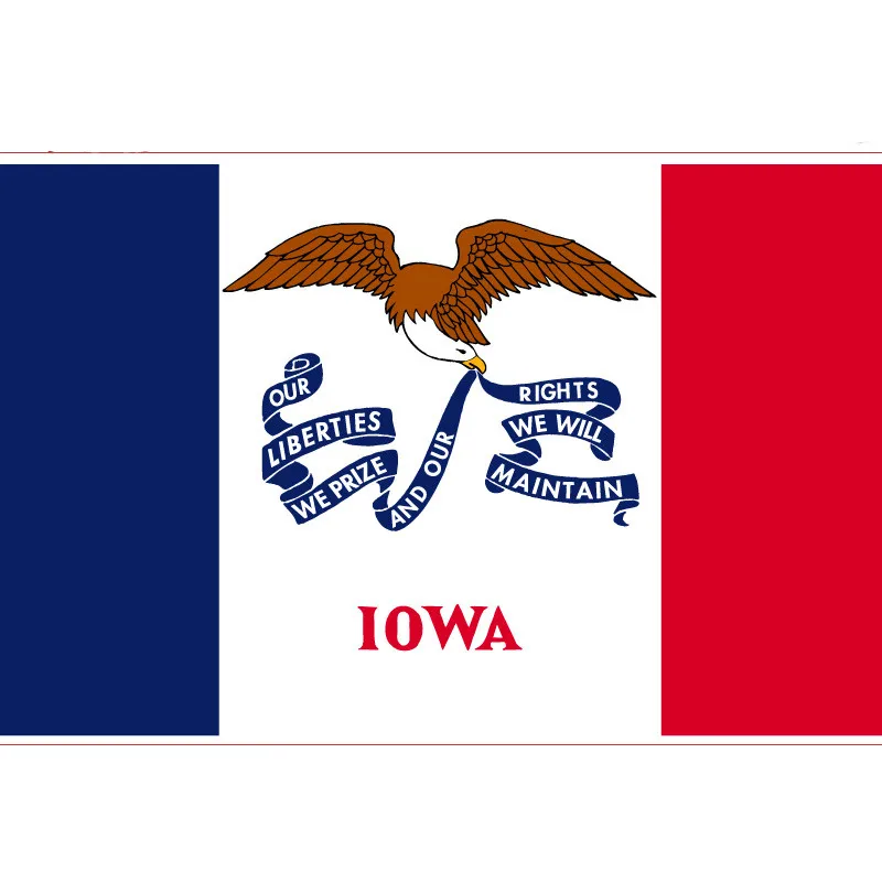 Iowa флаг 90*150 см 60*90 3x5ft печатные баннеры 30*45 Флаг автомобиля для
