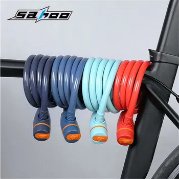 

SAHOO 1.2m 1.5m Anti Theft Bike Lock Steel Wire Safebicycle Carbon Lock Quality MTB Mountain Road Bicycle 2019 New Arrival