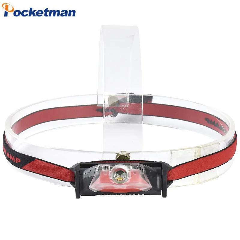

High quality 4 Mode headlamp Waterproof LED Headlight Flashlight white + red light Head lamp Torch light