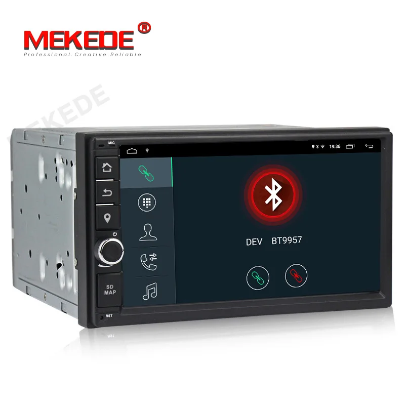 Excellent MEKEDE 2 Din Car Multimedia Player Android 9.1 Car Stereo Universal Car Radio DVD GPS BT For Volkswagen Nissan Toyota kia 2+32G 4