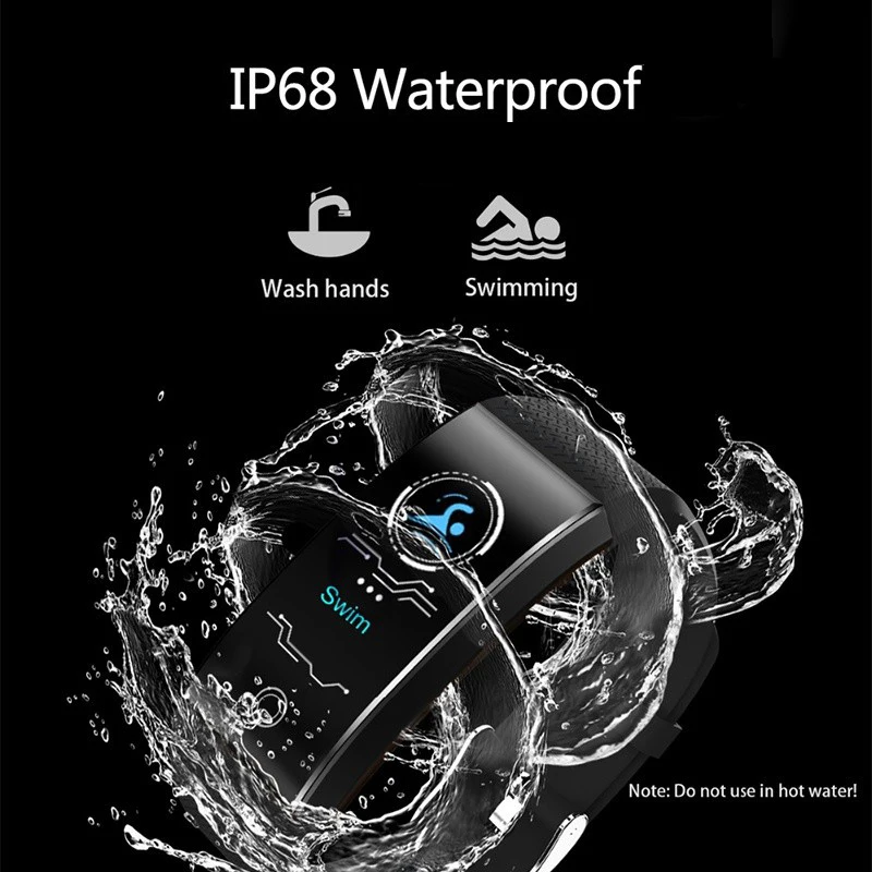 QW18 умный Браслет Монитор Сердечного Ритма Смарт браслет для человека IP68