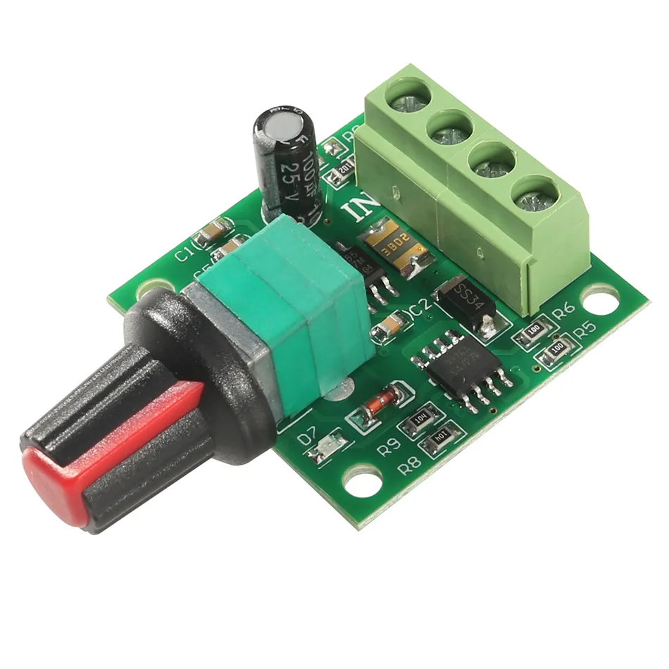 

Aokin DC 1.8V -15V 2A 30W DC Motor Speed Controller PMW Module, Low Voltage Fan Speed Control Switch Adjustable Drive 5V 12V