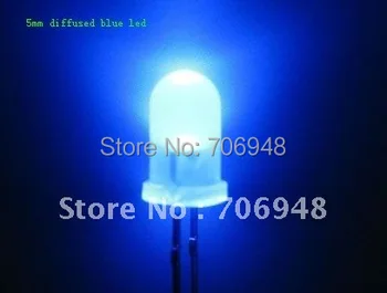 

1000pcs 5mm Blue Diffused LED 5k MCD