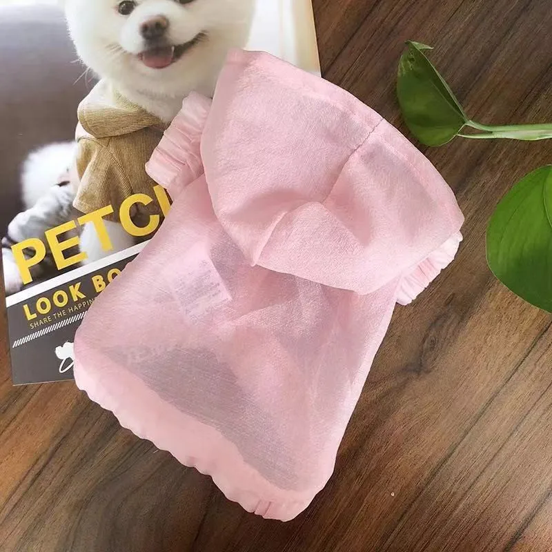 Dog clothes Teddy summer sunscreen shirt light and breathable summer clothes for dogs supplies Outdoor Travel Freestyle AprT4 (7)