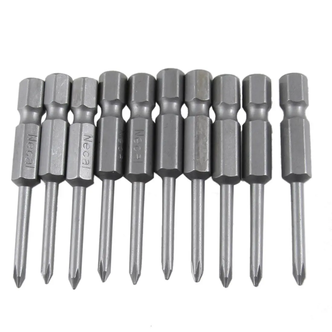 10 Pcs 1/4" Hex 50mm Length 2.5mm Phillips PH0 Screwdriver