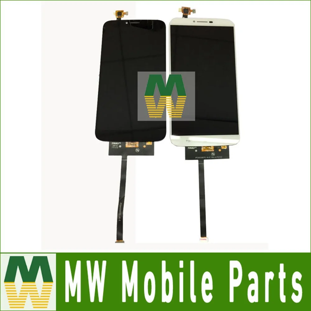 

1PC/Lot For Alcatel One Touch Hero 2 OT8020 Display+Touch Screen Full Assembly Digitizer Black White color