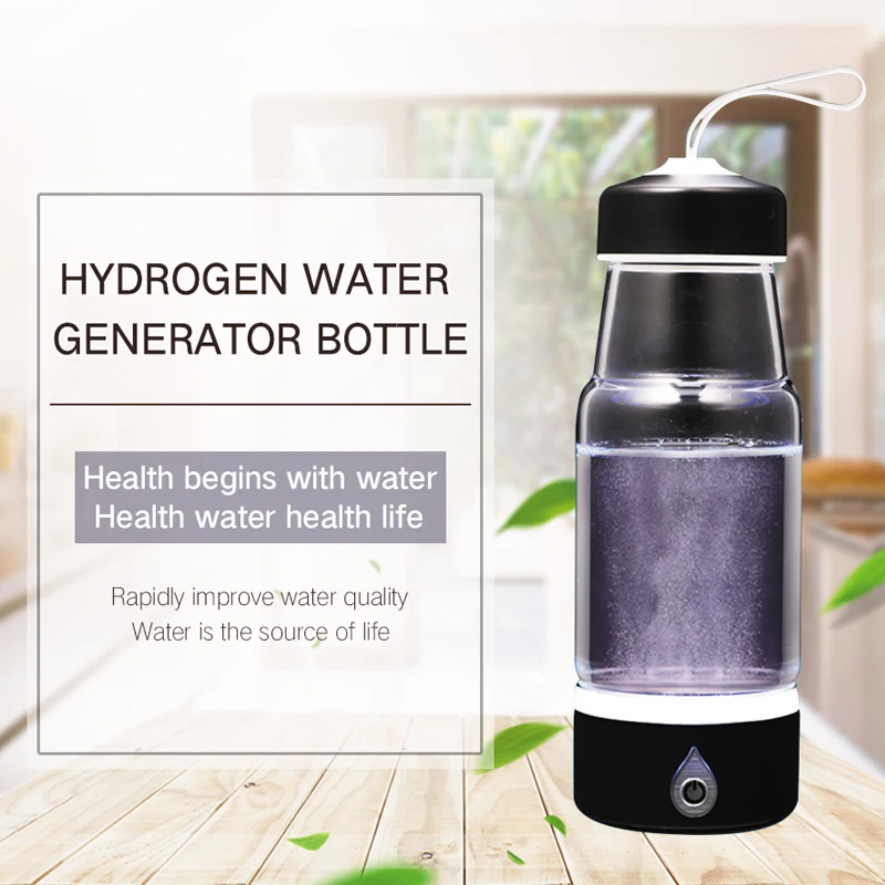 Portable Hydrogen Generator Ionizer For Pure H2 Rich Hydrogen Water Bottle Hydrogen Rich Drink Hydrogen Water USB Charging YS007