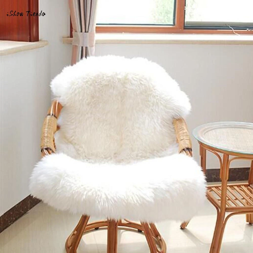 New Hot 60 90cm Luxury Soft Sheep Skin Rug Chair Cover Artificial Wool Warm Hairy Carpet Alfombra Seat Pad Winter Warm New Sheep Skin Rug Sheep Wool Rugsheep Rug Aliexpress