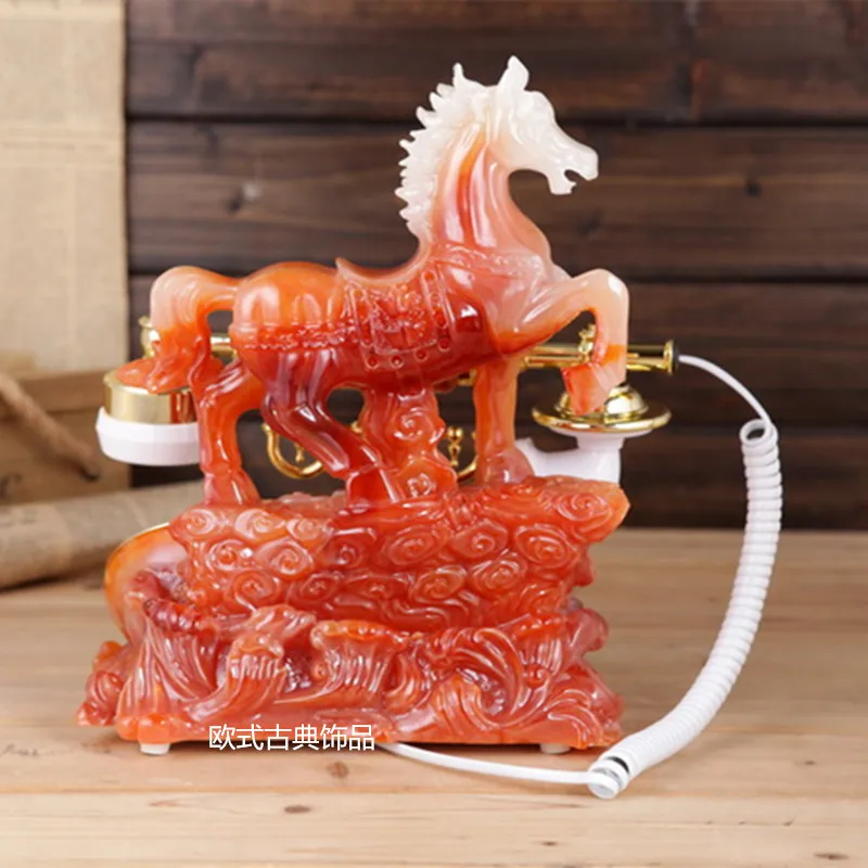 Special high-grade imitation jade antique telephone set fashion European style antique telephone Special high-grade imitation jade antique telephone set fashion European style antique telephone