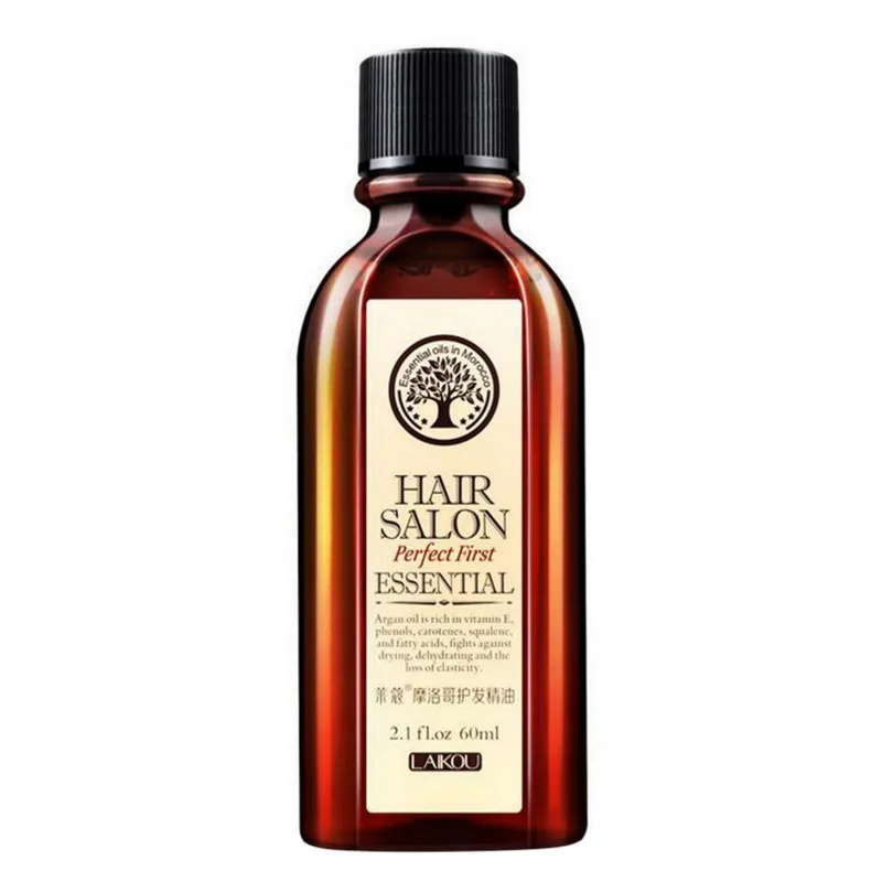 

100% Morocco Argan Oil Hair Care Products For Hair Loss Fast Growth Liquid Essence Soft And Shiny Hair 60ml Maquiagem Hair Care