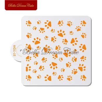 

Dog Footprints DIY Craft Layering Stencils For Walls Painting Scrapbooking Art Album Diary Stamp Crafts Decor Embossing Paper