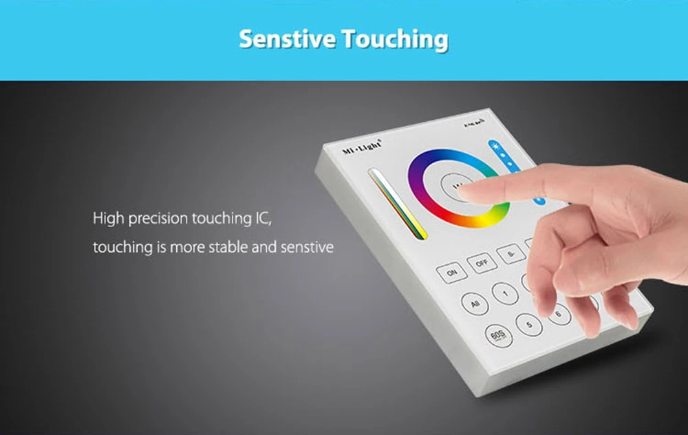 Milight 4 зоны 8 зон 2,4 ГГц Беспроводной WI-FI переключатель сенсорной панели/RGBW/RGB + CCT светодиодный Smart ПДУ B0 B1 B2 B3 B4 B8