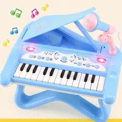 Модный многофункциональный микрофон фортепианная игрушка joy pianist с микрофоном Детская обучающая игрушка подарок для детей