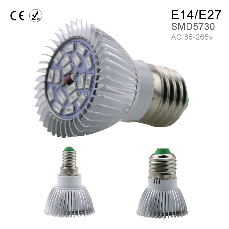 Crescente Lâmpadas interior 18 leds ac85-265v e27/e14 Material : Aluminum