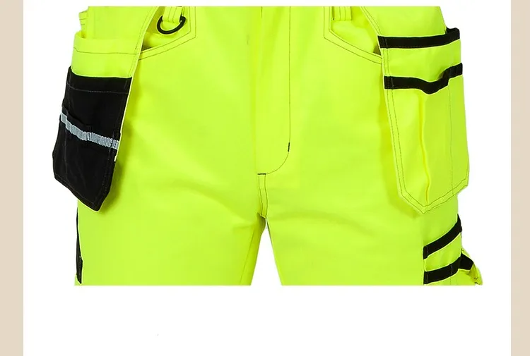 Bauskydd Hi vis инструмент карманные брюки функциональная Безопасная рабочая одежда рабочие брюки карго рабочие брюки с наколенниками