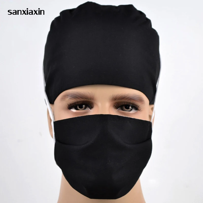 

sanxiaxin new Unisex Food Service Surgical Medical Hospital Nurse cap Beauty salon Dentist clinic pharmacy Pet veterinar lab hat