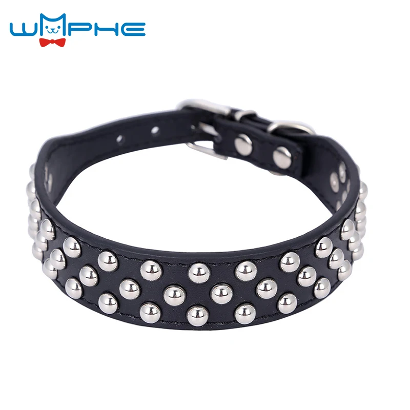 

Cute Mushroom Nail Dog Collar PU Leather Pet Neck Starp Free Shipping