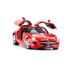1:24 моделирование сплава спортивный автомобиль модели для Benz LMS AMG с управлением рулевого колеса переднего колеса рулевая игрушка для детей