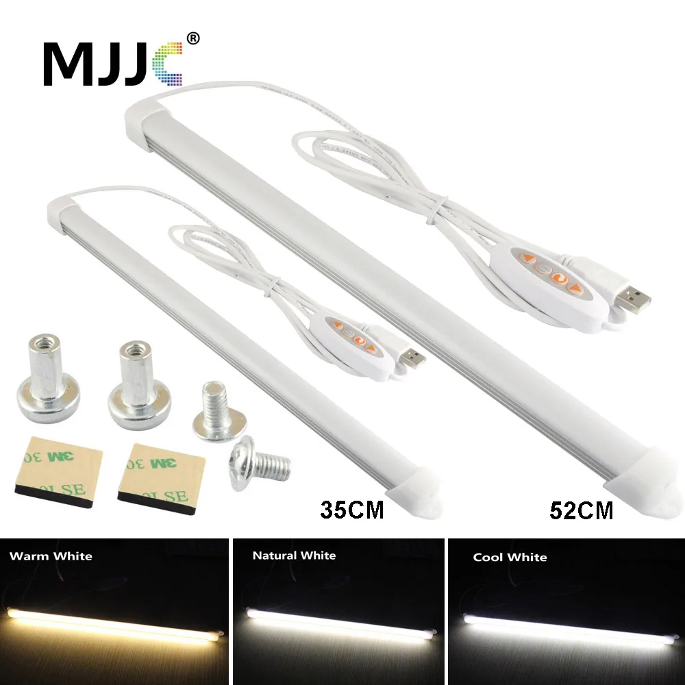 LED Bar Light 5V USB 5W 7W Warm to Cool White Dimmable LED Strip Light Portable for Under Cabinet Reading Camping Desk Lamp