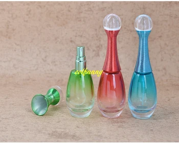 

100pcs/lot Fast shipping 20ML Portable perfume bottle Glass atomizer Toner water spray bottles 6 colors