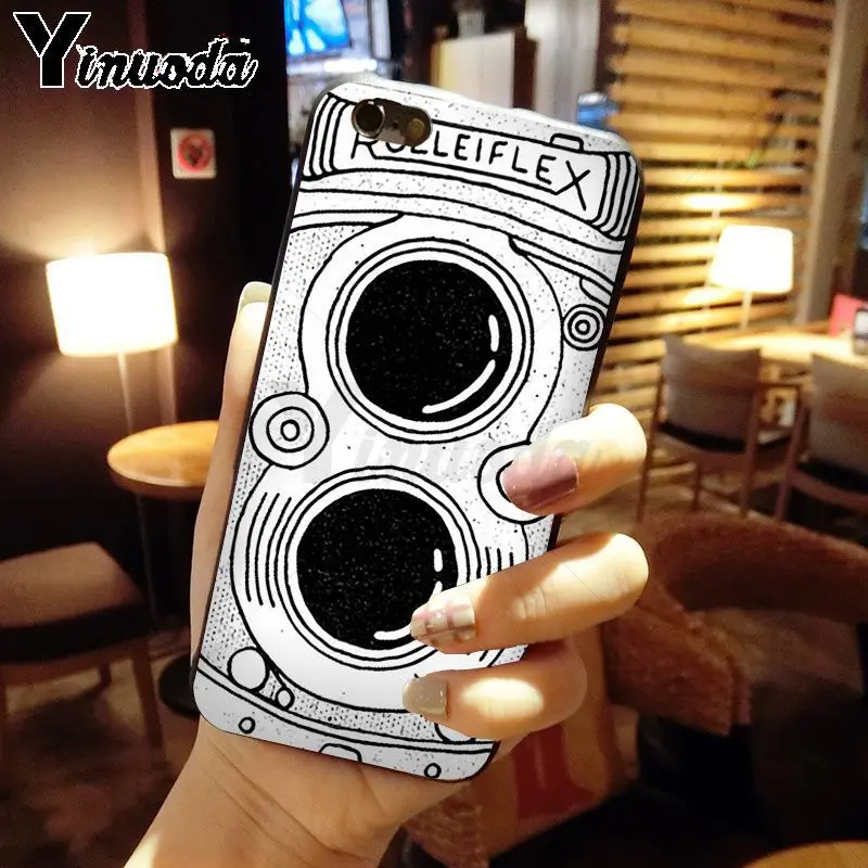 classic retro Black silver vintage camera Design
