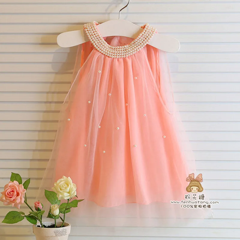 

2019 Summer Girls Princess Lace Dresses 2-6y Teen Girls Sleeveless Wedding Party Gowns Kids Clothes Children Graduation Gowns