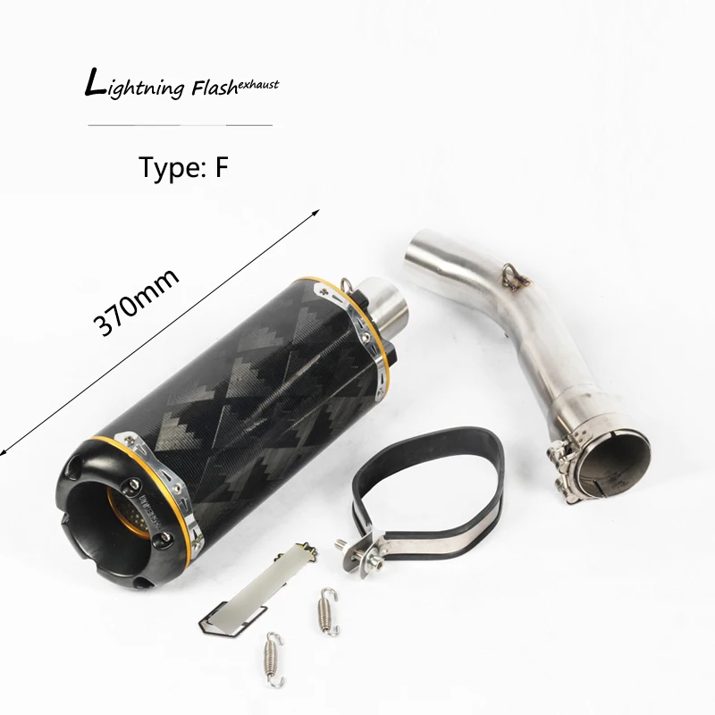 Для Yamaha FZ1 FZ1N выхлопная труба мотоцикла Mid Link трубы слипоны 51 мм Глушитель с Removabke дБ убийца Escape