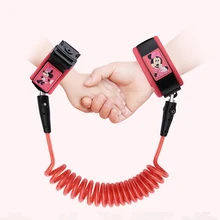 Поводок для запястья disney детское безопасное обучение ходьбе анти-потерянный Регулируемый Поводок Веревка манжета для малышей пояс с замком 2,5 м DSH05