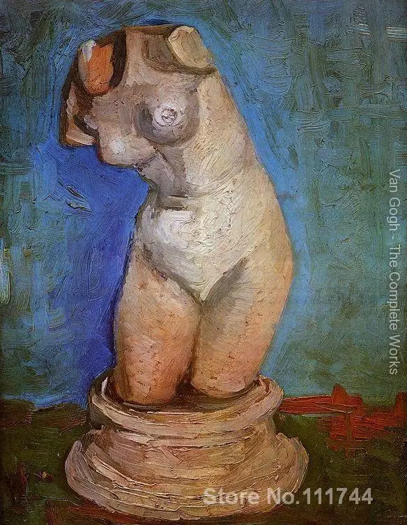 

modern art painting on canvas Plaster Statuette of a Female Torso hand painted Vincent Van Gogh artwork High quality