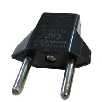 

Q072 10pcs Universal Adapter Outlet Socket EU Power Socket US to EU Travel Adaptor Converter Flat to Round Power Convertor