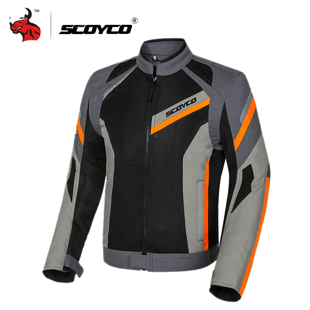 

SCOYCO Motorcycle Jacket Summer Mesh Moto Jacket Protective Gear Reflective Motorcycle Protection Armor Men Motocross Jacket