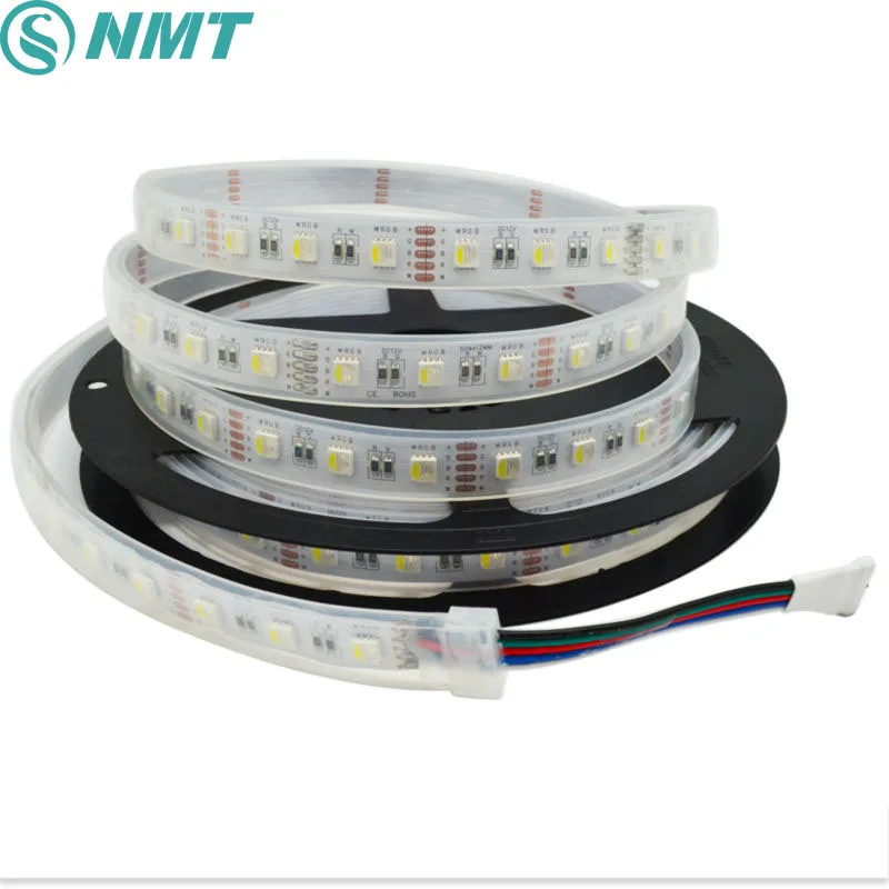 5 м 5050 Светодиодная лента DC12V 4в1 RGBW RGBWW IP20 IP65 IP67 водонепроницаемая 60led/m украшение
