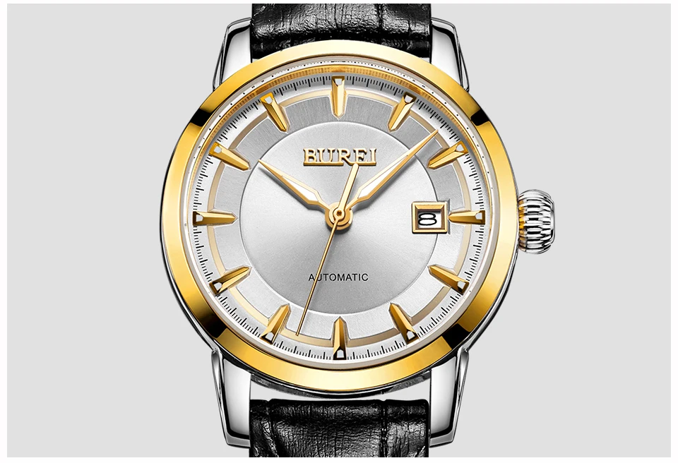 BUREI, женские часы, автоматические механические часы для женщин, лучший бренд, Роскошные сапфировые часы, Montre Femme, женские часы, Reloj Mujer