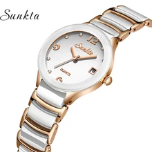 Top Luxury Brand Women's watches Women Casual Waterproof Watch SUNKTA Analog Quartz Clock Stainless Steel Women Bracelet Watch Top Luxury Brand Women's watches Women Casual Waterproof Watch SUNKTA Analog Quartz Clock Stainless Steel Women Bracelet Watch
