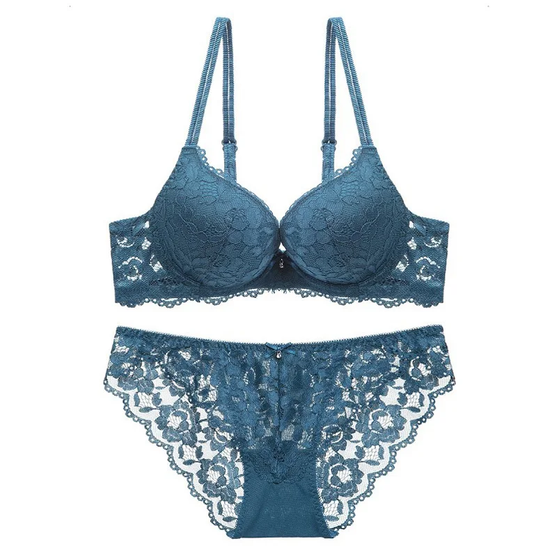 SP&CITY Elegance Floral Embroidered Sexy Lace Bras Women Hollow Out Push Up Bra Chest Tops Female Sex Underwear Sets Lingerie