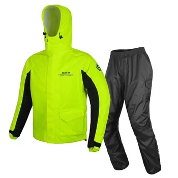 

Raincoat Motorcycle Raincoat suit (clothes + trousers) Outdoor Knight of God Travel Raincoat Reflective Safety Travel