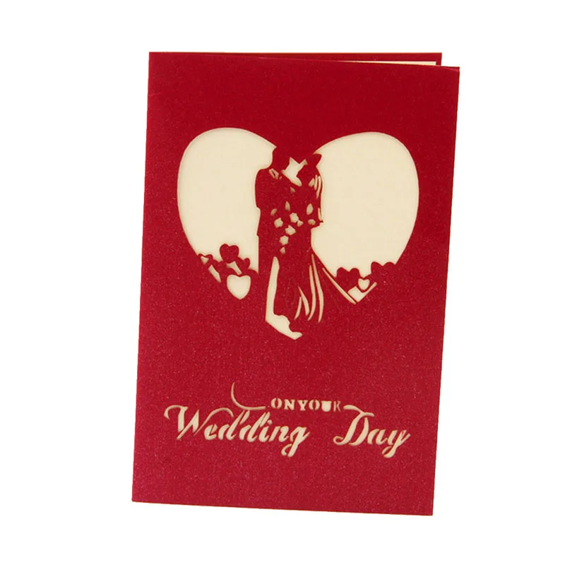 3D Pop Up Greeting Cards Wedding Valentines Invitations Anniversary Personalised 