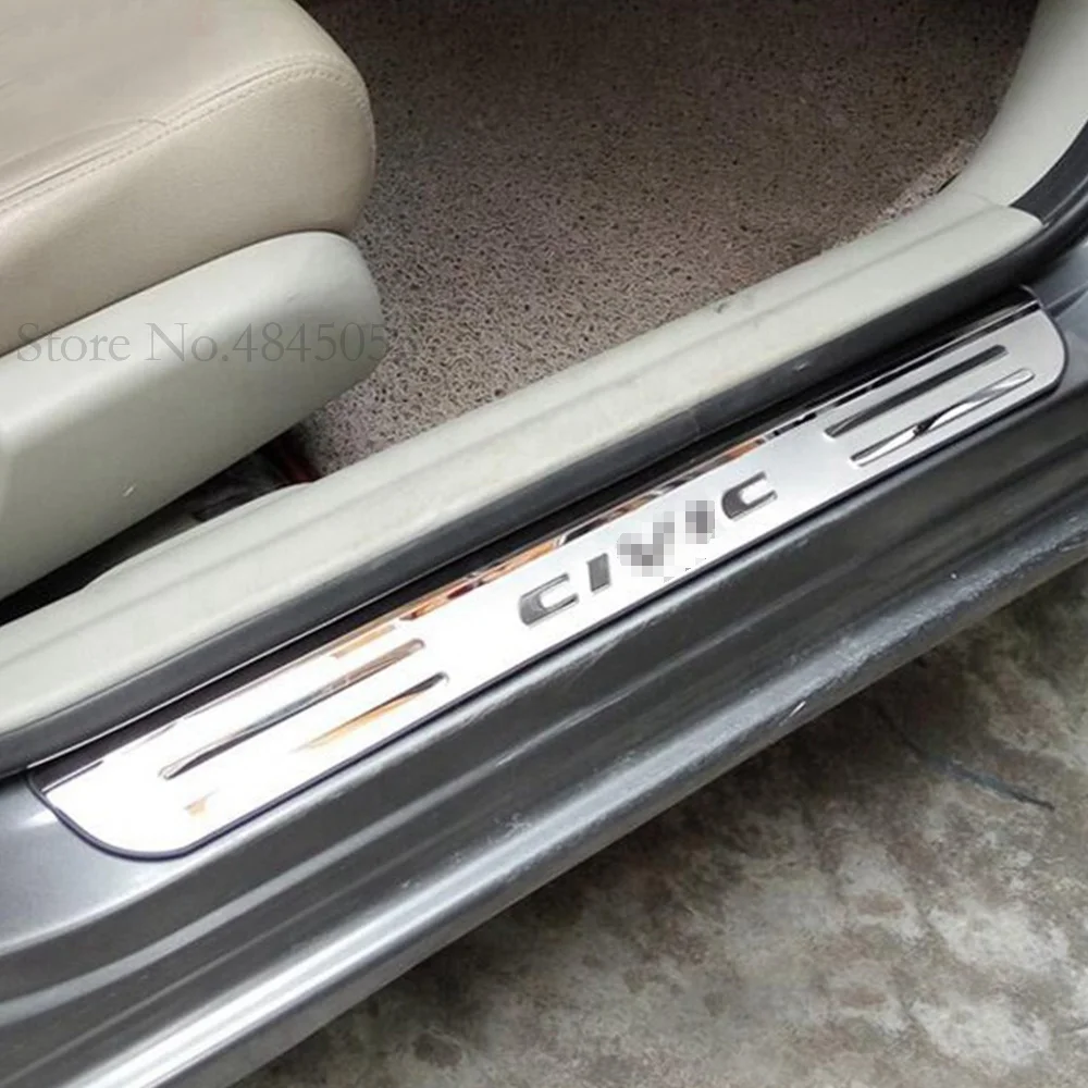 For Honda Civic 2006 To 2018 Stainless Steel Door Sills