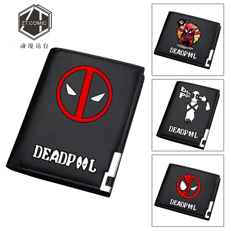 

Dead pool Short Purse Deadpool Black Long Purse Wallets for Teenager Boys Girls