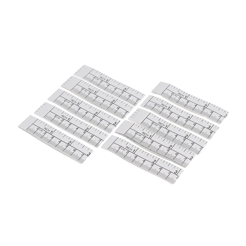 10pcs sewing machine paper rulers metric measure tape