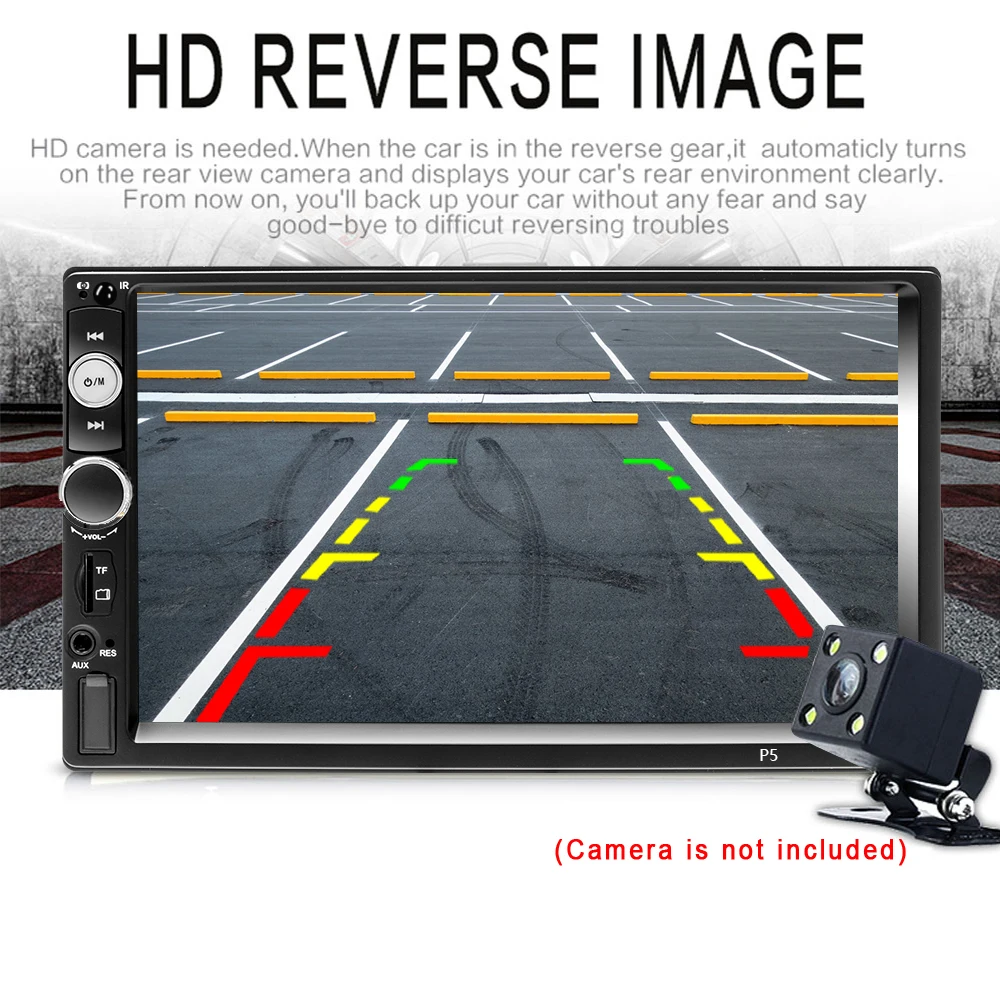 Hikity Универсальный 2din автомобильный мультимедийный MP5 плеер " сенсорный экран авто стерео радио камера заднего вида Зеркало Ссылка для ISO/Android