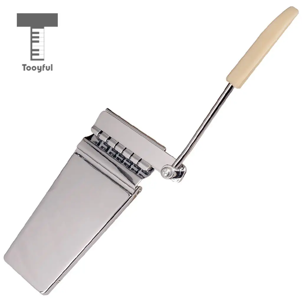 Tooyful Silver Hollowbody Jazz Guitar Tremolo Bridge Tailpiece for LP SG Guitar Parts