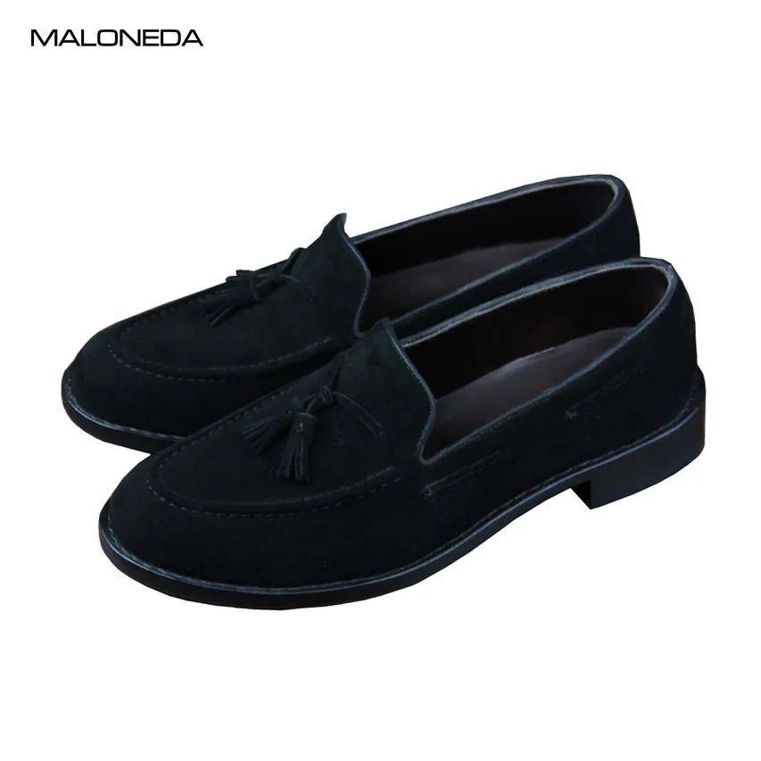MALONEDA Bespoke New Casual Handmade Taseels Men Loafers Genuine Cow Suede Leather Slip on Shoes With Goodyear Welted MALONEDA Bespoke New Casual Handmade Taseels Men Loafers Genuine Cow Suede Leather Slip on Shoes With Goodyear Welted