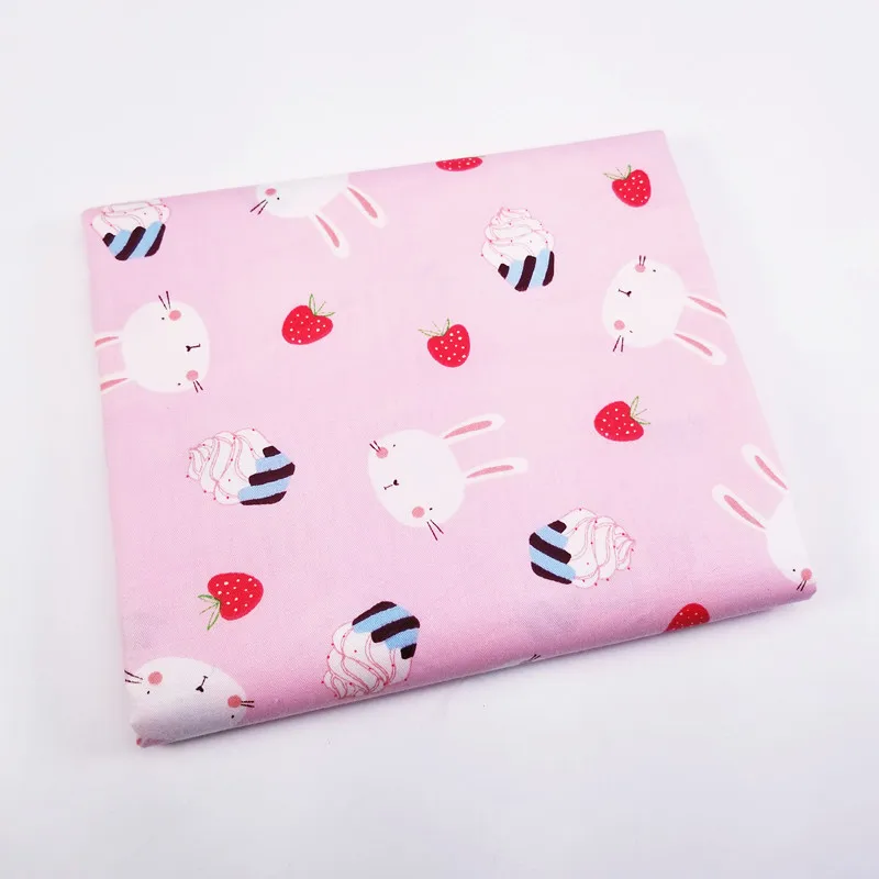 

Pink Series Patchwork Cotton Twill Fabric Handmade Home Textile Breathable Soft Bedding Blanket Material Cloth Fabric For Child
