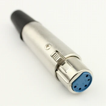 

10pcs/lot XLR Female Connector 5 Pin XLR Jack Plug Microphone MIC Audio Connector